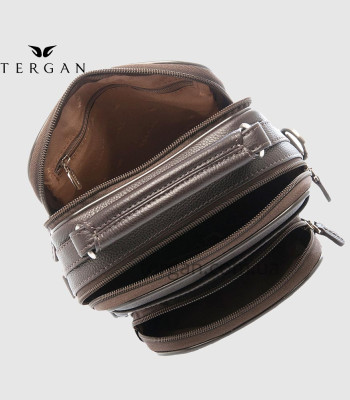 Сумка мужская TERGAN 21200 Кожаная Вертикальная С верхней ручкойKAHVE LATIGO