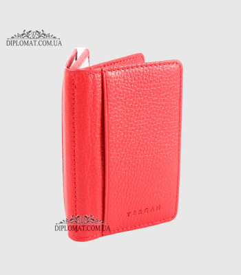 Обложка кожаная для ID паспорта TERGAN 1601 KIRMIZI LATIGO