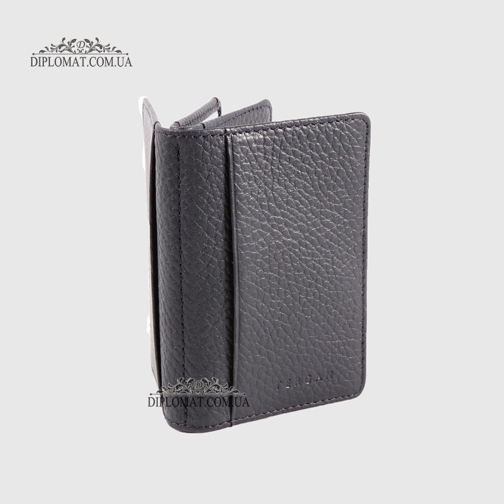 Обложка кожаная для ID паспорта TERGAN 1601  LACIVERT FLAMINGO Синий