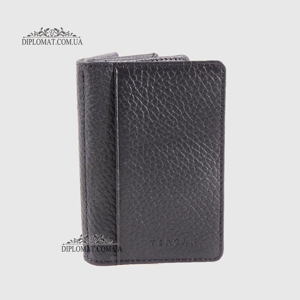 Обложка кожаная для ID паспорта TERGAN 1601  LACIVERT FLAMINGO Синий