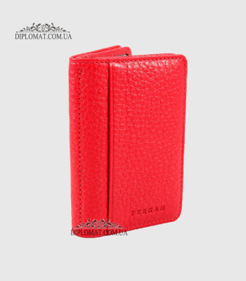 Обложка кожаная для ID паспорта TERGAN 1601 KIRMIZI FLOATER Красный