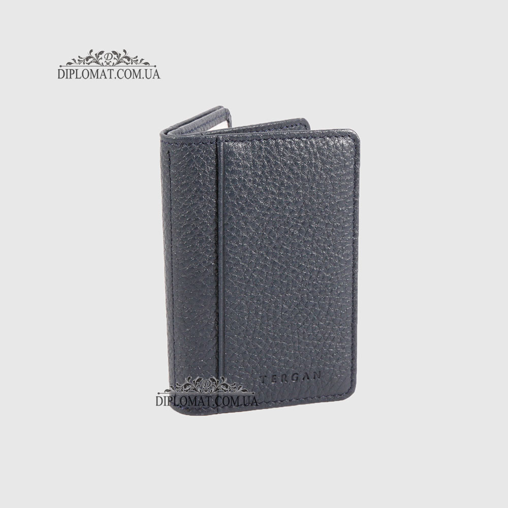 Обложка кожаная для ID паспорта TERGAN 1601  LACIVERT FLOATER Синий