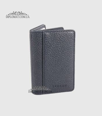 Обложка кожаная для ID паспорта TERGAN 1601 LACIVERT FLOATER Т.Синий