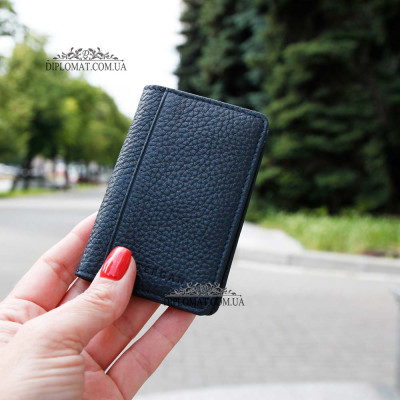 Обложка кожаная для ID паспорта TERGAN 1601  LACIVERT FLOATER Синий