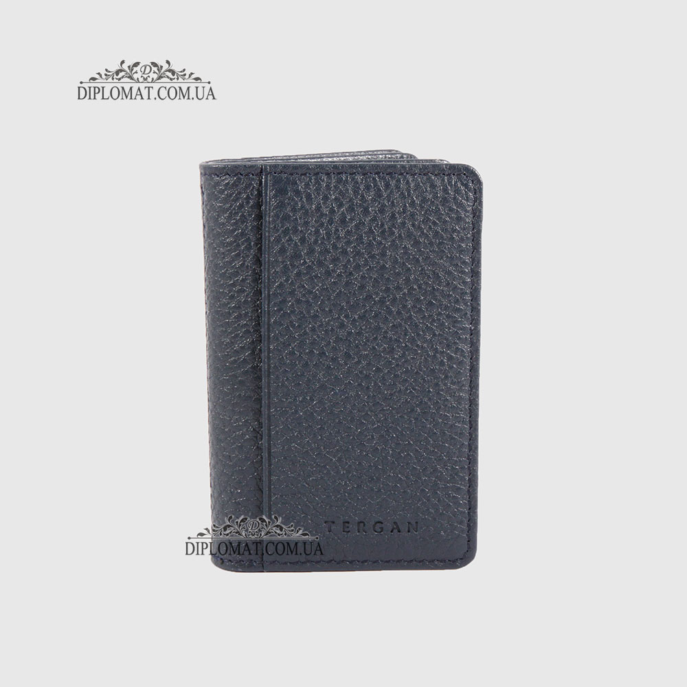 Обложка кожаная для ID паспорта TERGAN 1601  LACIVERT FLOATER Синий