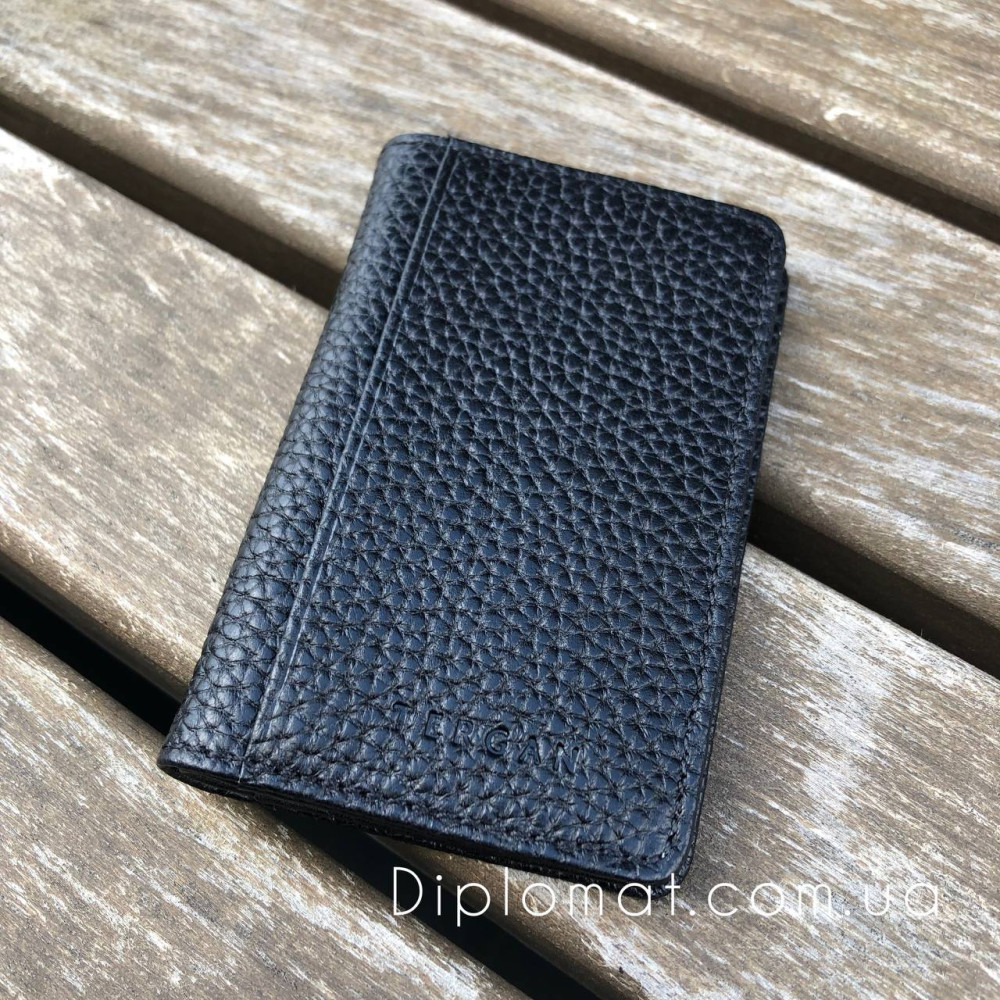 Обложка кожаная для ID паспорта TERGAN 1601  SIYAH FLOATER Черный Черный