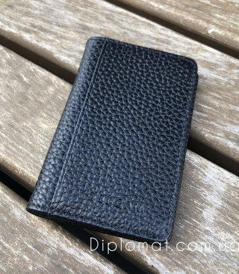 Обложка кожаная для ID паспорта TERGAN 1601 SIYAH FLOATER Черный