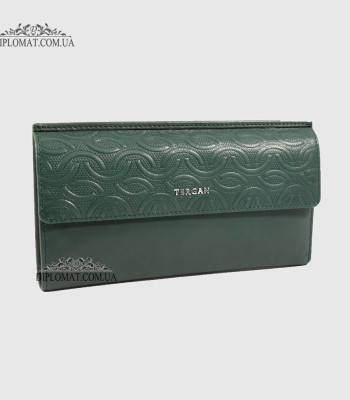 Кошелек женский TERGAN 5793 Кожаный для карточек и денегYESIL NAPPA