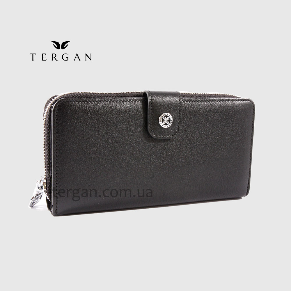 Кошелек на молнии кожаный TERGAN 5789  SIYAH ARSEL Черный Черный