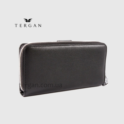 Кошелек на молнии кожаный TERGAN 5789  SIYAH ARSEL Черный Черный