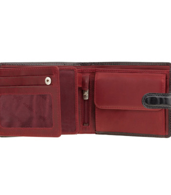Портмоне мужские VISCONTI TR35 Black Red
