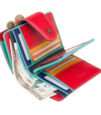 Кошелек женский VISCONTI SP31 Poppy c RFID Red/Multi