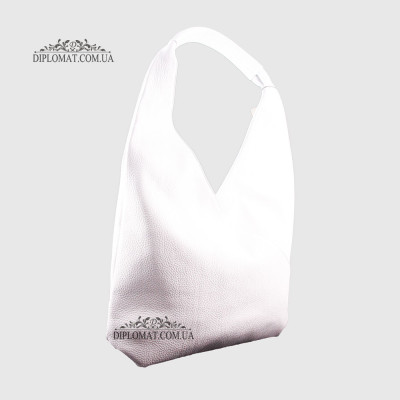 Сумка Женская Кожаная EMANUELA FERRETTI 71022  WHITE floater Белый/Бежевый