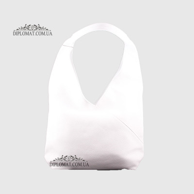 Сумка Женская Кожаная EMANUELA FERRETTI 71022  WHITE floater Белый/Бежевый