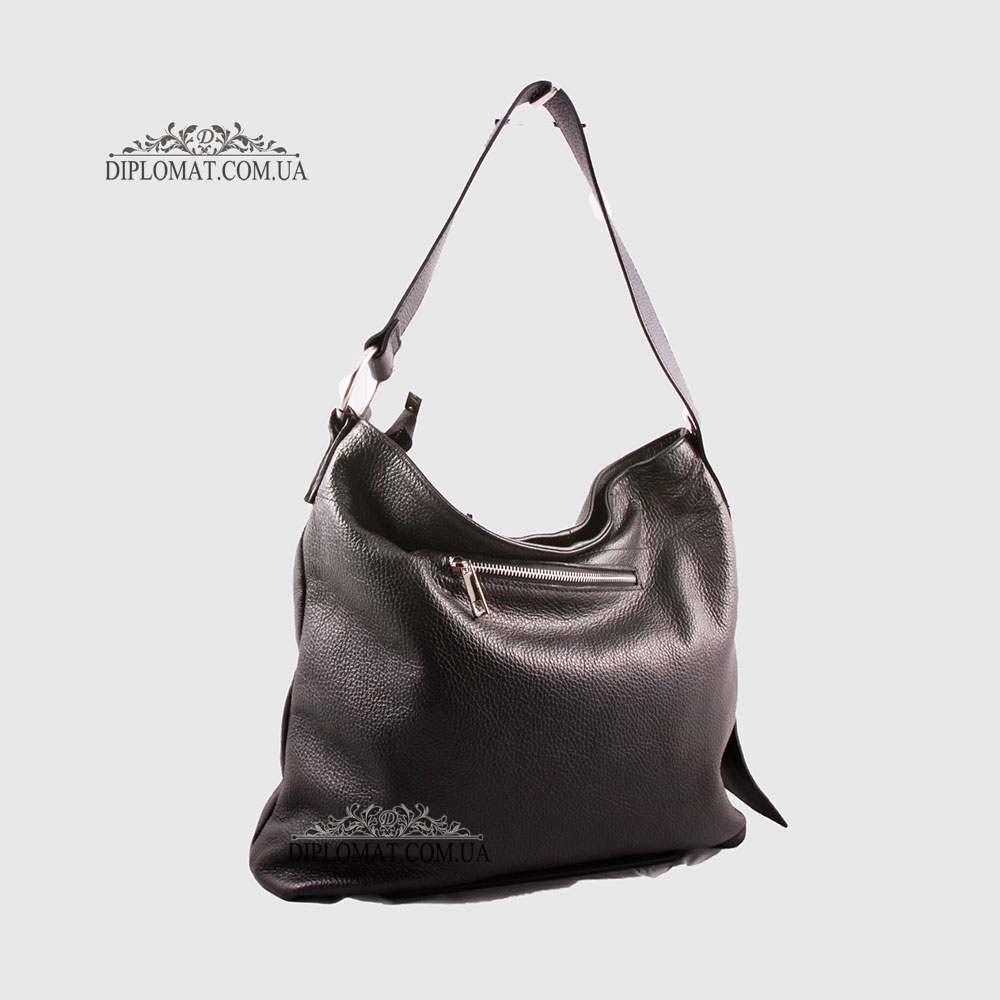 Сумка Женская Кожаная EMANUELA FERRETTI 757  BLACK floater Черный