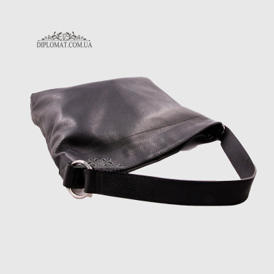 Сумка Женская Кожаная EMANUELA FERRETTI 757  BLACK floater Черный