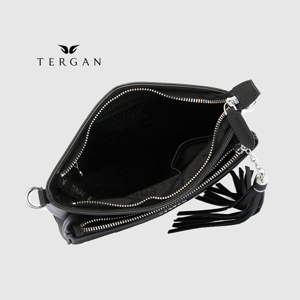 Сумка Женская Кожаная TERGAN 79489  SIYAH ARSEL Черный Черный