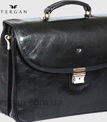 Портфель мужской TERGAN 2740 С кодовым замком на три отделенияSIYAH VEGETAL Черный