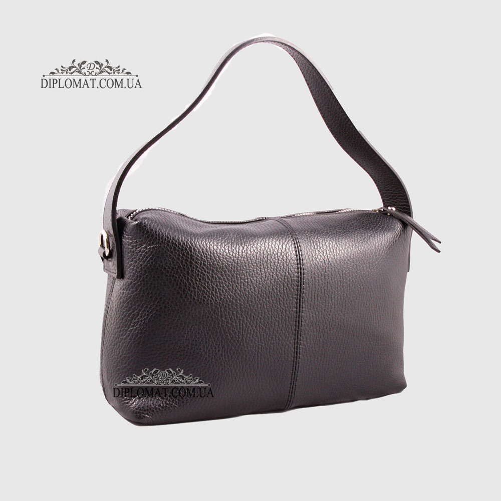 Сумка Женская Кожаная EMANUELA FERRETTI 85532  BLACK floater Черный