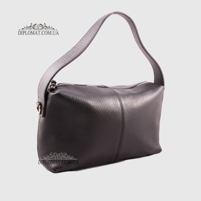 Сумка Женская Кожаная EMANUELA FERRETTI 85532  BLACK floater Черный