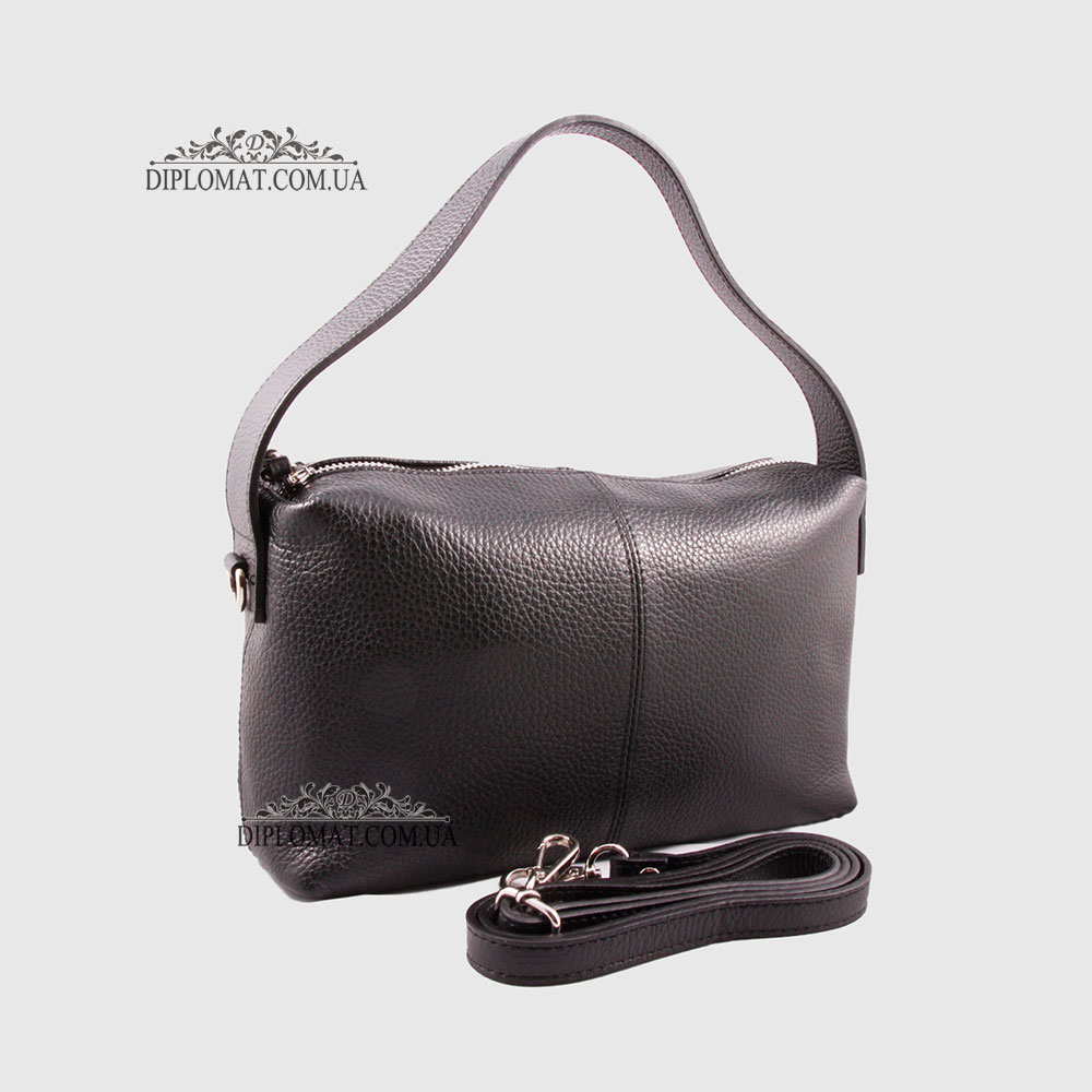 Сумка Женская Кожаная EMANUELA FERRETTI 85532  BLACK floater Черный
