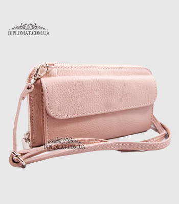 Кошелек-Клатч Под телефон EMANUELA FERRETTI 010721_2  На молнии С Ремнем через плечоNUDE FLOATER