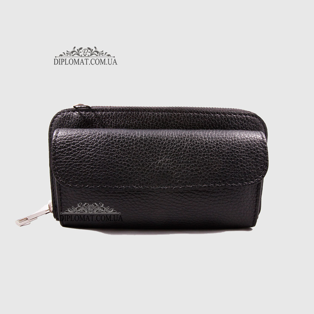 Кошелек-Клатч Под телефон EMANUELA FERRETTI 010721_2  На молнии С Ремнем через плечо BLACK floater Черный