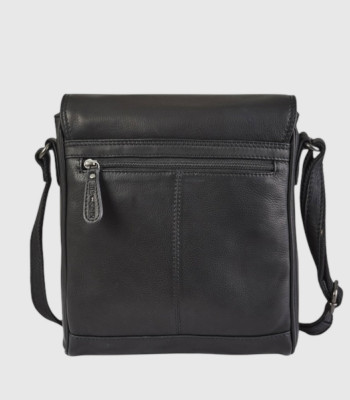 Сумка мужская через плечо HILL BURRY 3193HB Crazy Horse Black