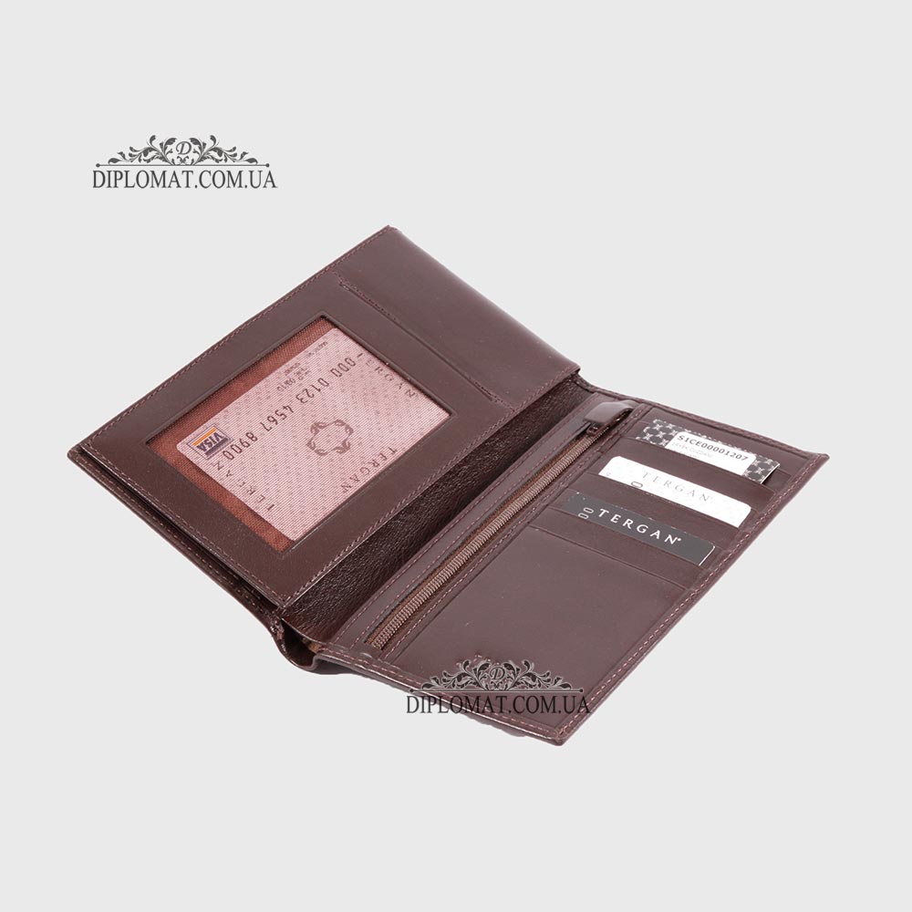 Портмоне мужское TERGAN 1207 для документов и денег  KAHVE RUSTIC Коричневый Коричневый