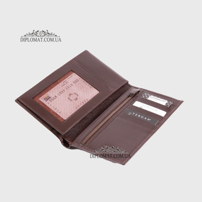 Портмоне мужское TERGAN 1207 для документов и денег  KAHVE RUSTIC Коричневый Коричневый
