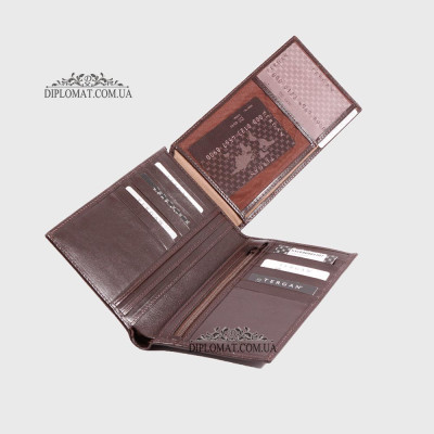 Портмоне мужское TERGAN 1207 для документов и денег  KAHVE RUSTIC Коричневый Коричневый