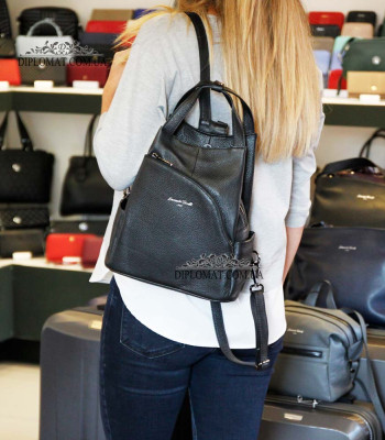 Рюкзак женский EMANUELA FERRETTI 562047 С карманом на молнииBLACK floater