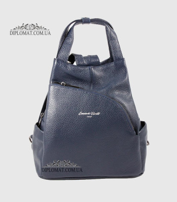 Рюкзак женский EMANUELA FERRETTI 562047 С карманом на молнииD.BLUE  floater