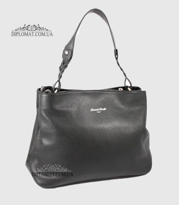 Сумка Женская EMANUELA FERRETTI 560093 Кожаная на плечоBLACK floater