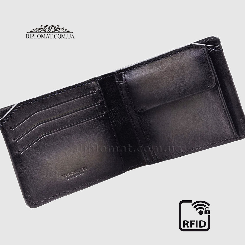 Портмоне мужское VISCONTI MT92 Zanotti  Smoke Grey Burnish Темно Серый  Серый