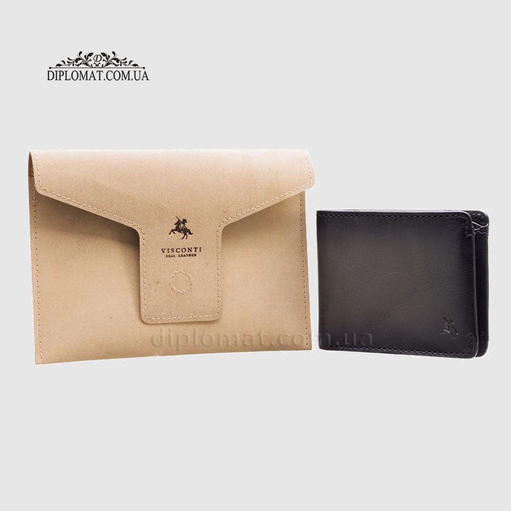 Портмоне мужское VISCONTI MT92 Zanotti  Smoke Grey Burnish Темно Серый  Серый