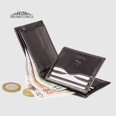 Портмоне мужские VISCONTI MZ4 Lazio  Italian Black Черный  Черный