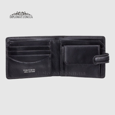 Портмоне мужские VISCONTI TSC47 Riccardo  Black Черный  Черный