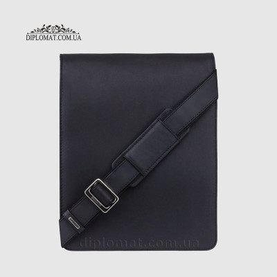 Сумка мужская из натуральной кожи с ремнем Через плечо VISCONTI 18410 Jasper Black Черная