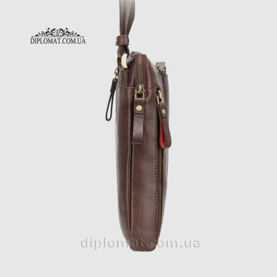 Сумка мужская кожаная Через плечо VISCONTI ML20 Roy Brown Коричневый