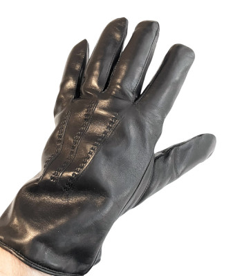 Перчатки мужские HARMON 301123 Черные Кожа лайки LAMB BLACK Размеры  10-14
