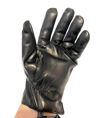 Перчатки мужские HARMON 301123 Черные Кожа лайки LAMB BLACK Размеры  10-14