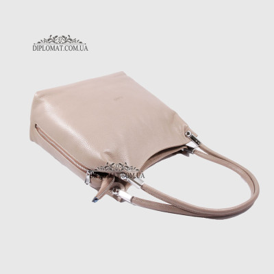 Сумка Женская Кожаная на плечо GUARD 586  GREY floater Серый
