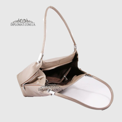 Сумка Женская Кожаная на плечо GUARD 586  GREY floater Серый