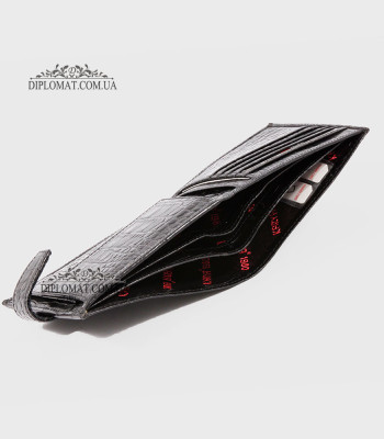 Портмоне мужское KARYA 0411 53 Black Croco