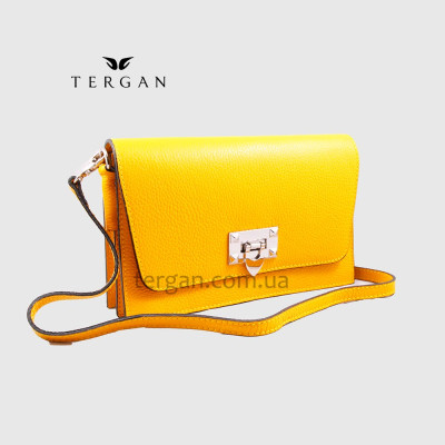 Сумка Женская Кожаная EMANUELA FERRETTI 85510  YELLOW FLOATER Желтый