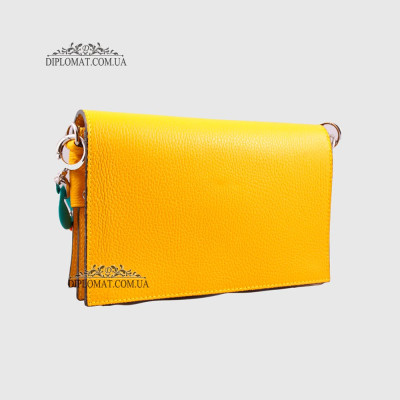 Сумка Женская Кожаная EMANUELA FERRETTI 85510  YELLOW FLOATER Желтый