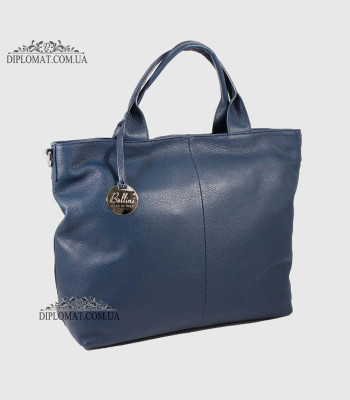 Сумка Женская Кожаная handbags BELLINI Colle V0041 BLUE floater