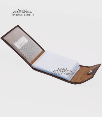 Визитница кожаная TERGAN 1193  для дисконтных картKAHVE RUSTIC Коричневый