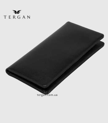 Портмоне для документов и денег TERGAN 1630 Кожаное С отделением для телефона SIYAH NAPPA Черный